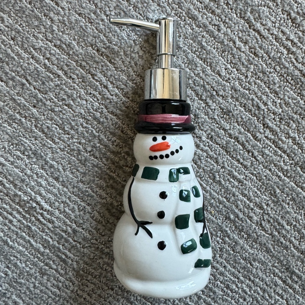 Snowman Hand Soap Dispenser